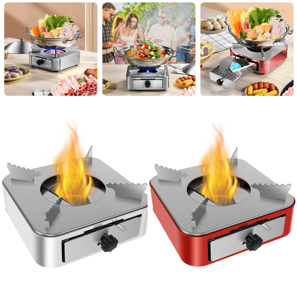 Outdoor Camping Burner - Portable Camping Stove Stainless Steel Camping