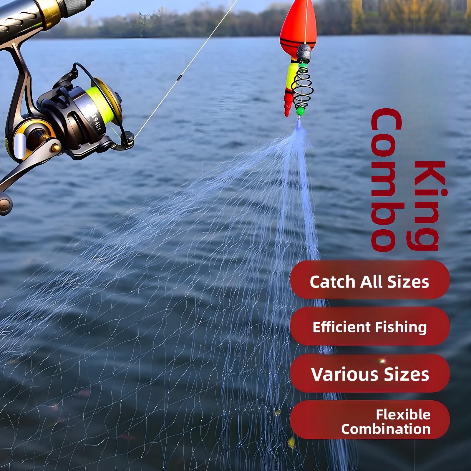 Jinli Outdoor Camping - New Type Hookless Fishing Net Set
