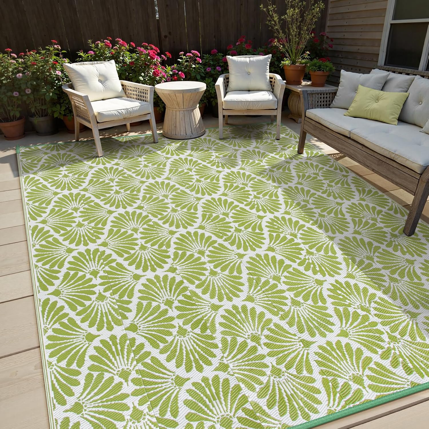 Outdoor Camping Rugs 8X10 - Plastic Outdoor Rug 8x10 Waterproof, Camping