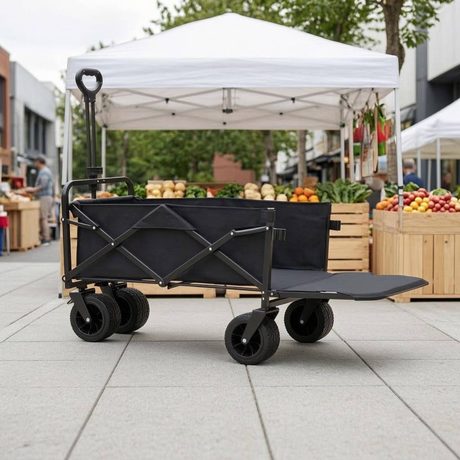 Jinli Outdoor Camping - Foldable Camping Wagon Reinforced Heavy Duty