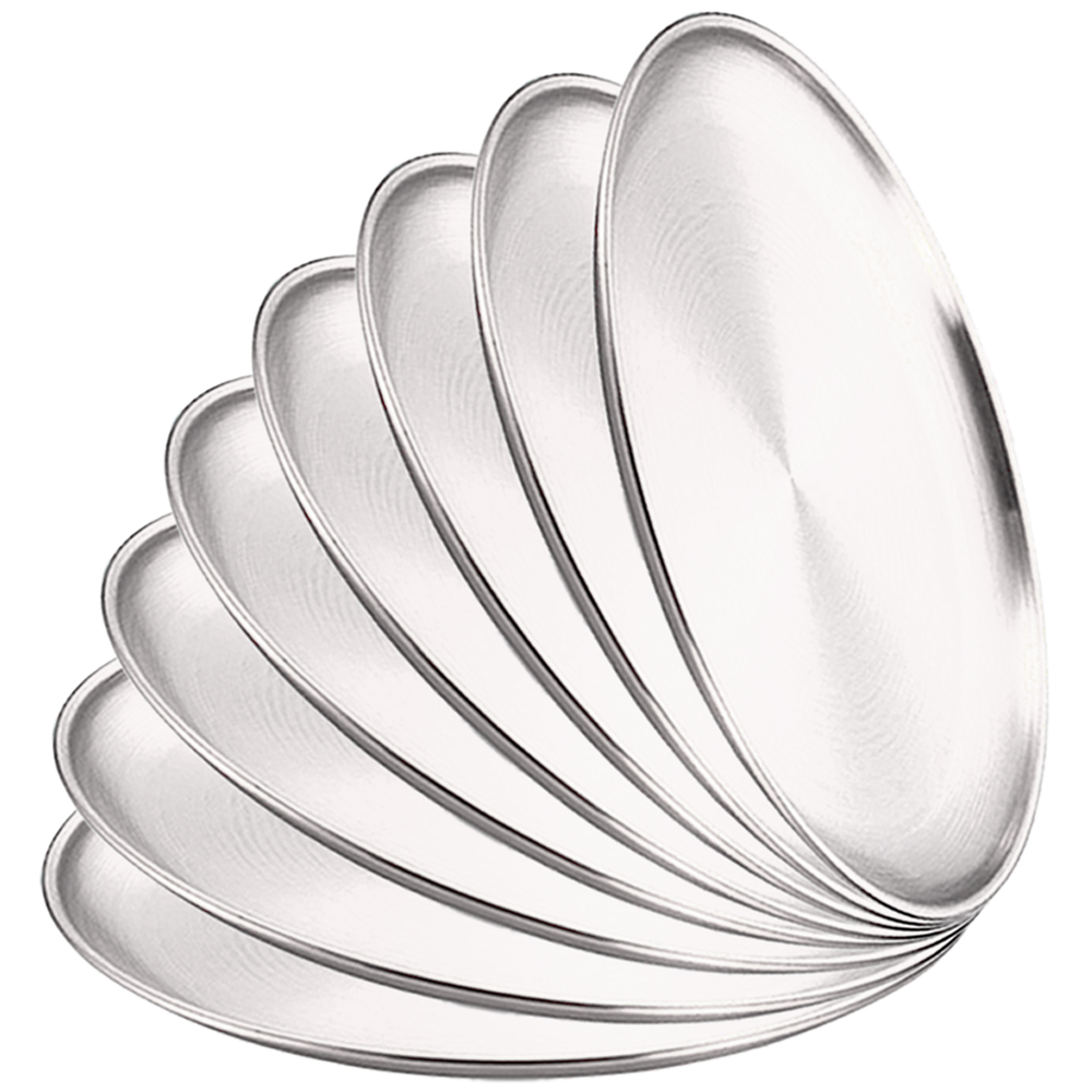 Outdoor Camping Dining Set - 8Pcs Metal Dining Dish Stainless Steel