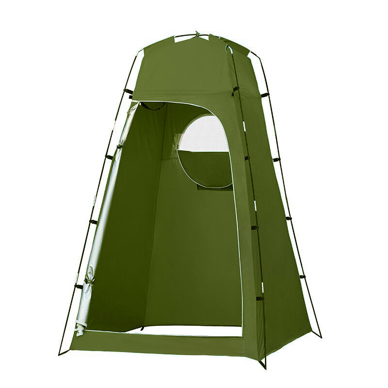 Outdoor Camping Toilet Tent - Camping Shower Tent 1.3*1.3*2.1m/4.3*4.3*6.9ft Outdoor Toilet