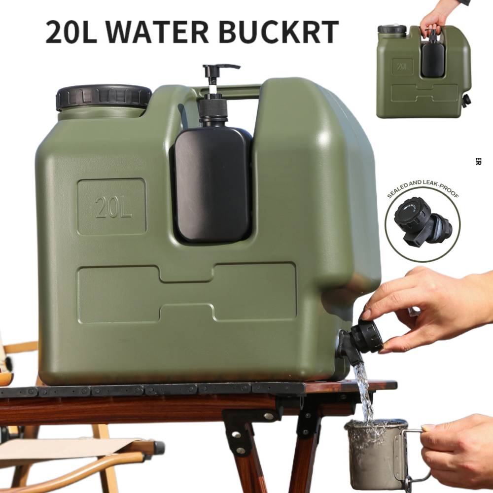 Outdoor Camping Kettle - 15/20L Portable Camping Water Jug With