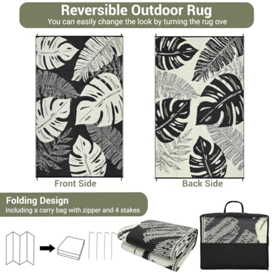 Outdoor 8x10 Waterproof Revers - Outdoor Camping Rugs 8X10 avis et prix