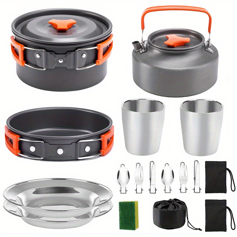 17pcs Camping Cookware Set, Po - Outdoor Camping Kettle avis et prix