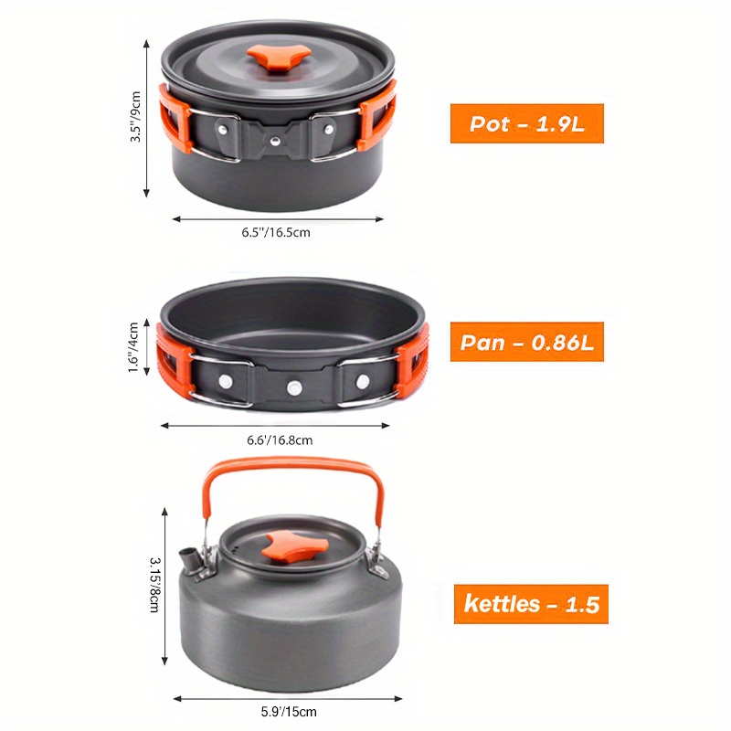 17pcs Camping Cookware Set, Po - Outdoor Camping Kettle avis et prix