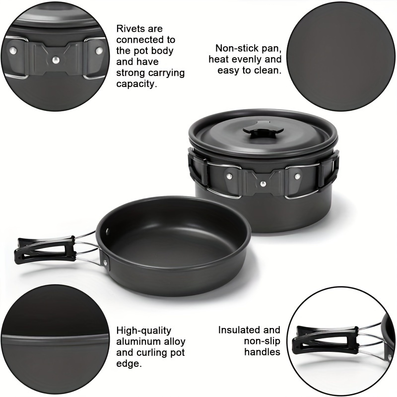17pcs Camping Cookware Set, Po - Outdoor Camping Kettle avis et prix