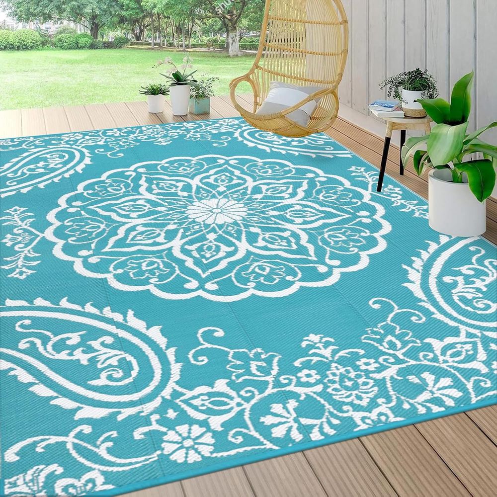 Outdoor Reversible Plastic Rug - Outdoor Camping Rugs 8X10 avis et prix