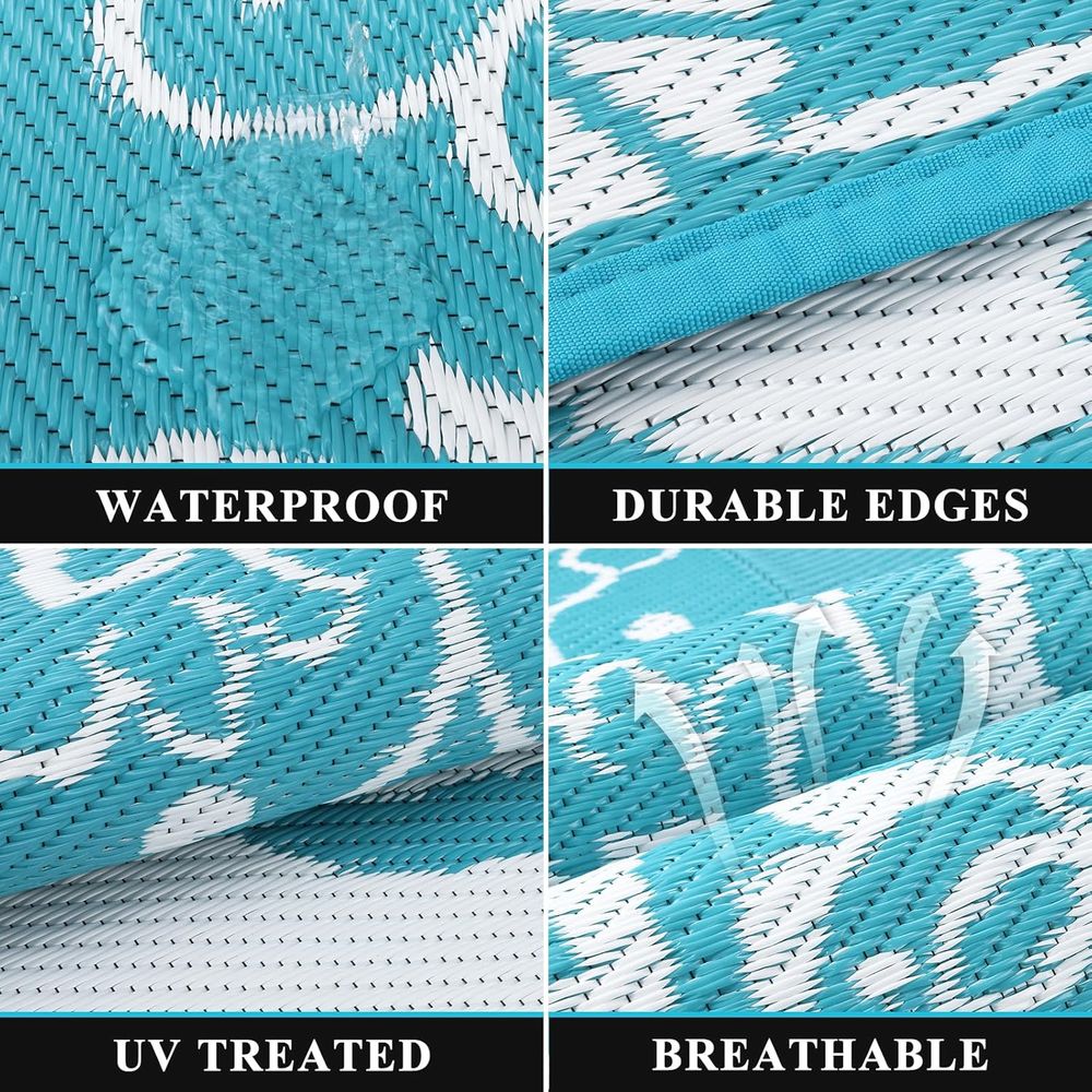 Outdoor Reversible Plastic Rug - Outdoor Camping Rugs 8X10 avis et prix