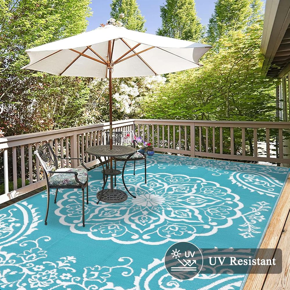 Outdoor Reversible Plastic Rug - Outdoor Camping Rugs 8X10 avis et prix