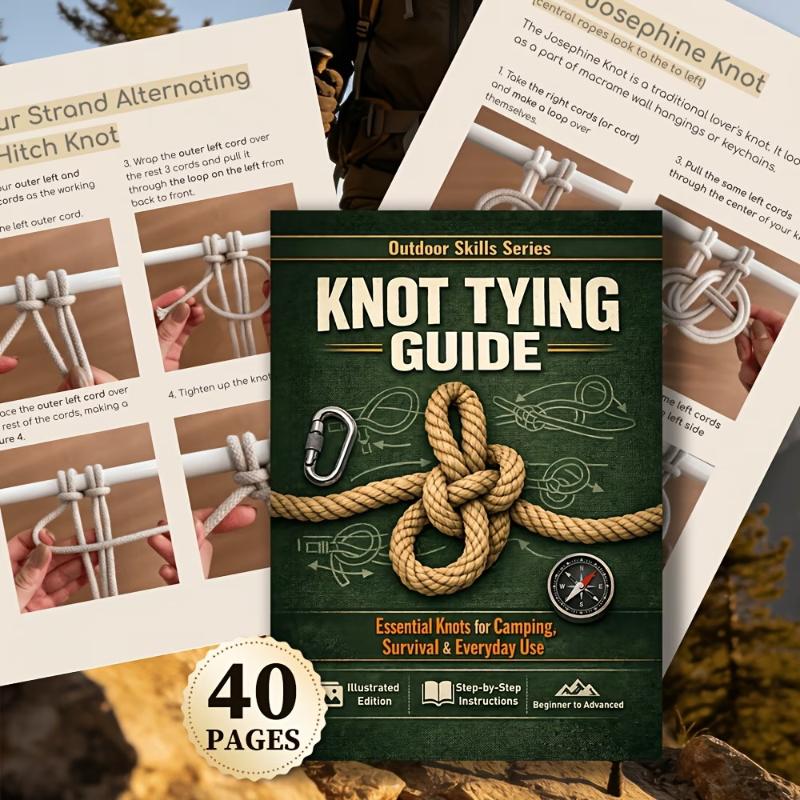 Essential Knot Tying Guide Boo - Outdoor Camping Adventures avis et prix