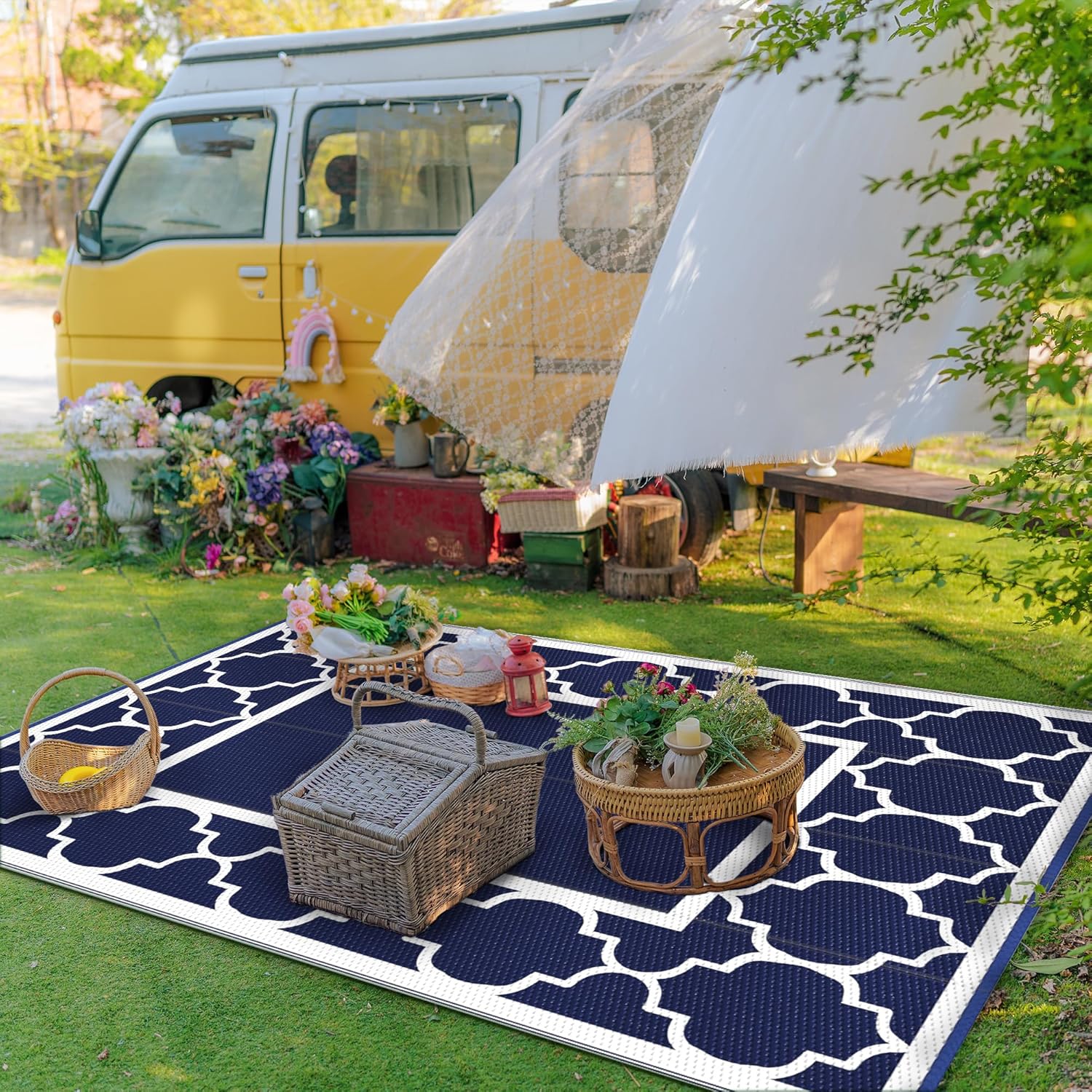 8x10 Waterproof Outdoor Rug -  - Outdoor Camping Rugs 8X10 avis et prix