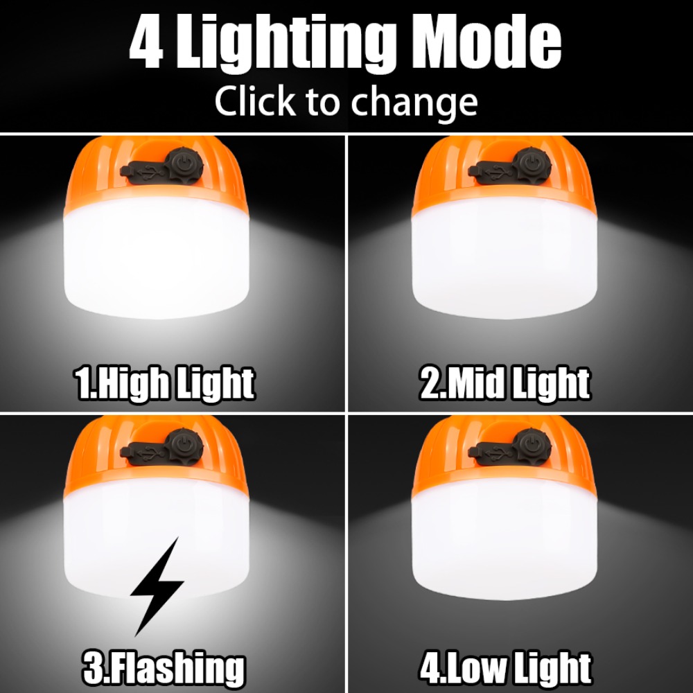 Portable Mini Camping Lamp 4 L - Outdoor Camping Tent Waterproof avis et prix