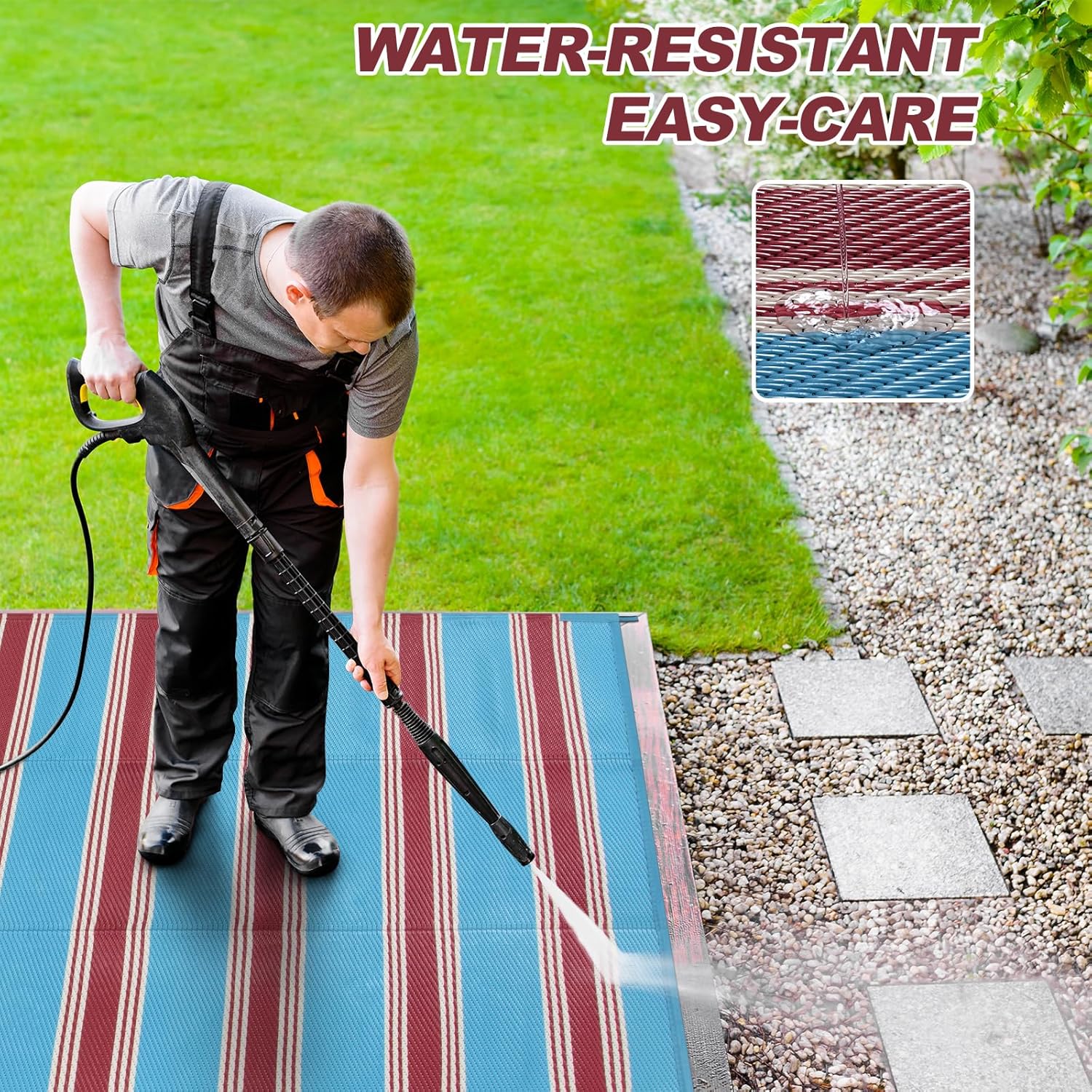 Striped Outdoor Rug 8x10 Patio - Outdoor Camping Rugs 8X10 avis et prix