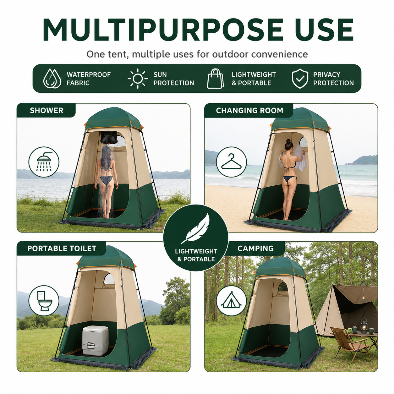 Portable Shower Tent Outdoor P - Outdoor Camping Toilet Tent avis et prix