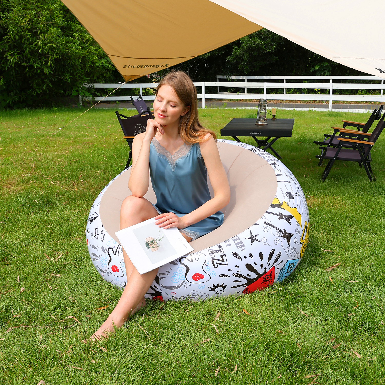 Bean Bag Chairs Inflatable Cam - Outdoor Camping Chairs Folding avis et prix