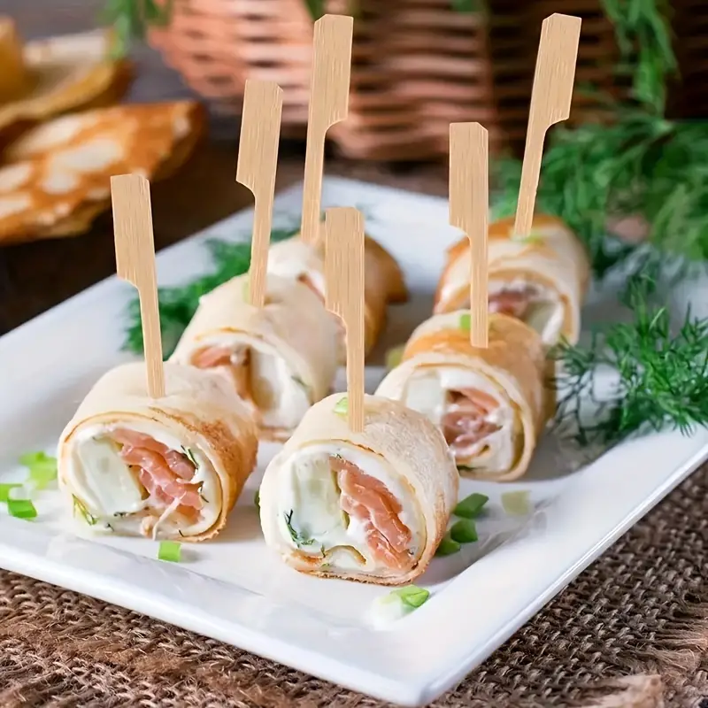 50Pcs Disposable Bamboo Sticks - Outdoor Camping Dining Set avis et prix
