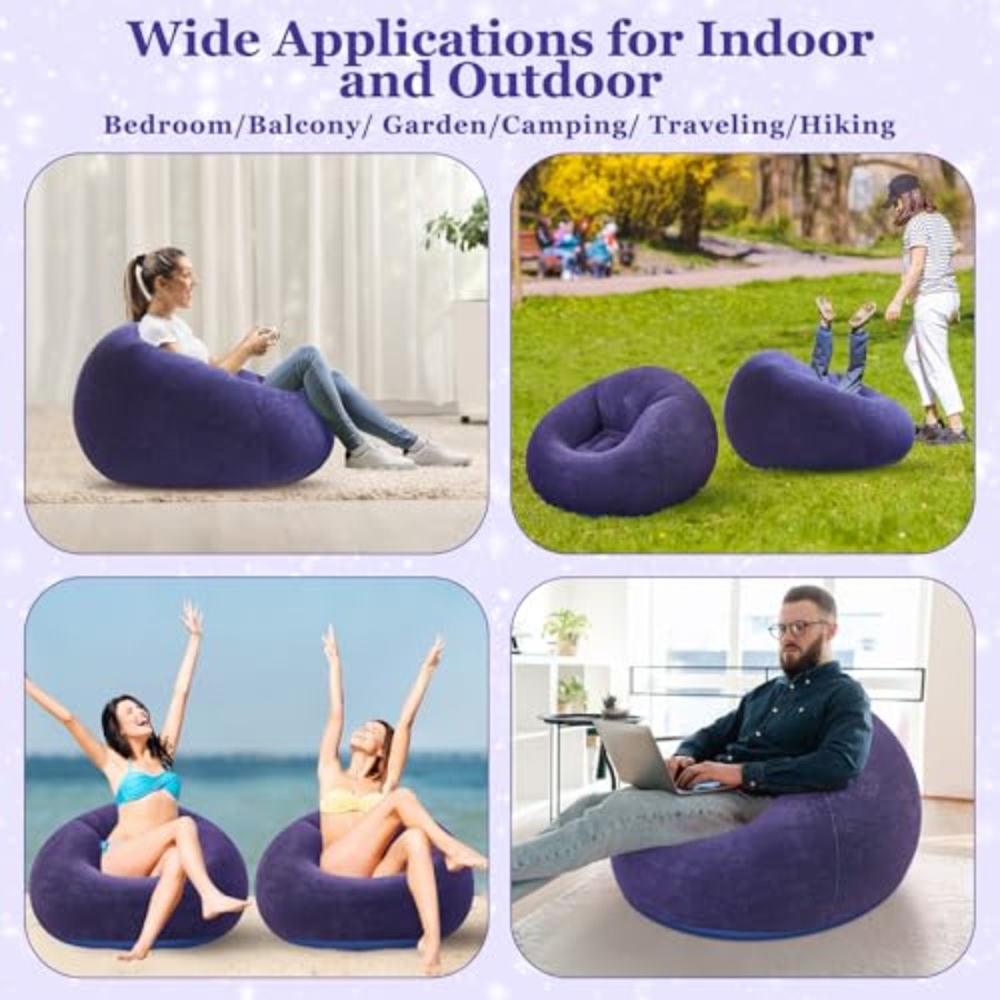 Inflatable Bean Bag Chairs Out - Outdoor Camping Chairs Folding avis et prix