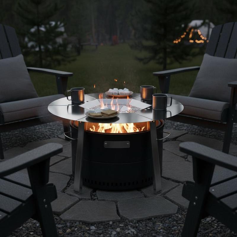 Fireplace Radiant Plate 20 inc - Outdoor Camping Burner avis et prix