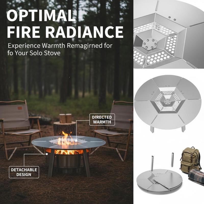 Fireplace Radiant Plate 20 inc - Outdoor Camping Burner avis et prix