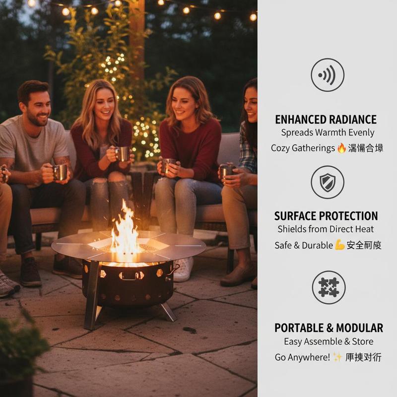 Fireplace Radiant Plate 20 inc - Outdoor Camping Burner avis et prix