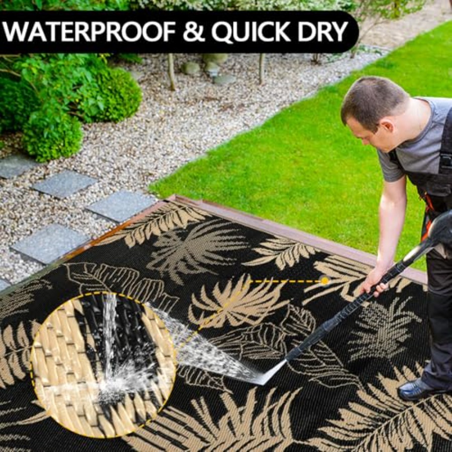 Outdoor Rug Waterproof 8x10 ft - Outdoor Camping Rugs 8X10 avis et prix