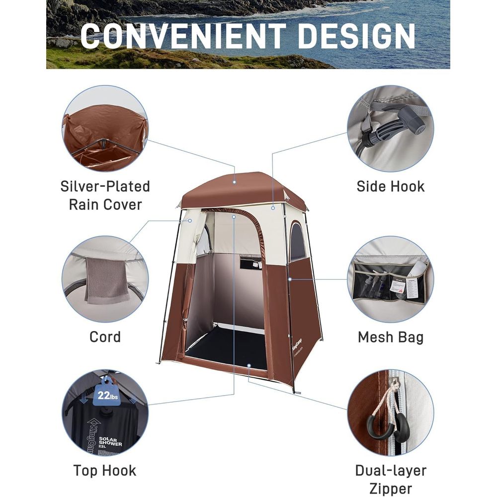 Portable Outdoor Camping Showe - Outdoor Camping Toilet Tent avis et prix