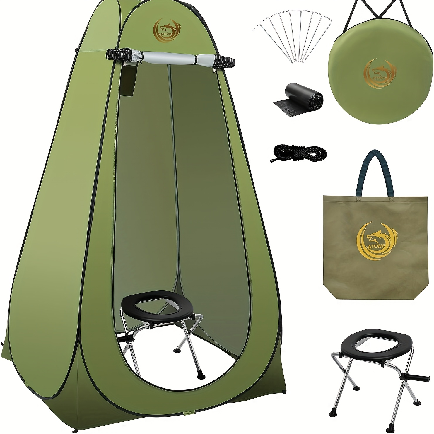 Portable Toilet Tent Kit For A - Outdoor Camping Toilet Tent avis et prix