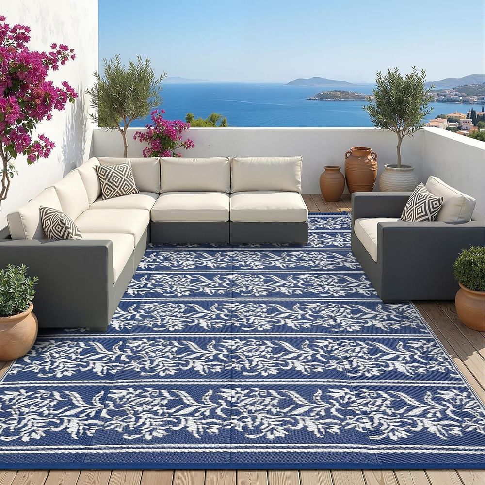 8x10 Waterproof Reversible Boh - Outdoor Camping Rugs 8X10 avis et prix