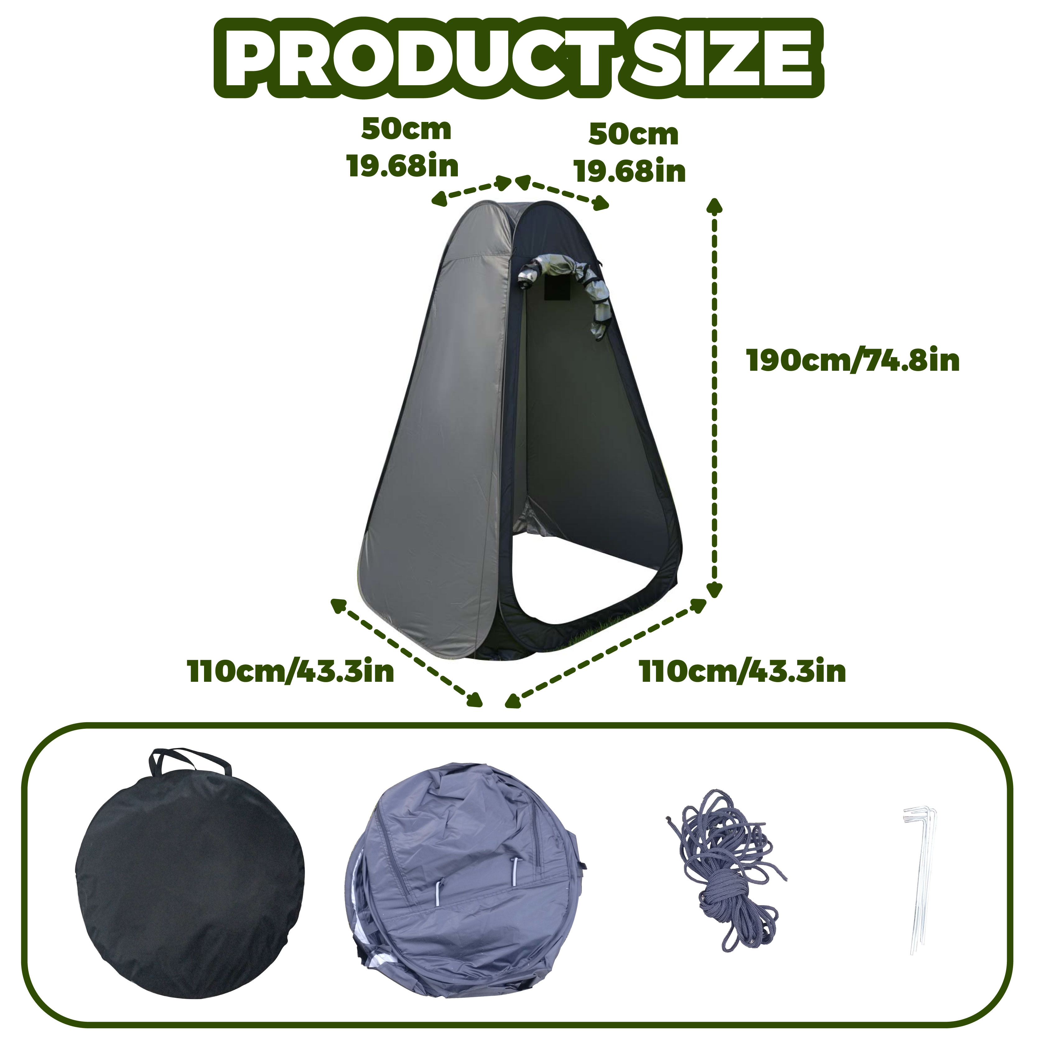 Portable Pop-Up Privacy Tent O - Outdoor Camping Toilet Tent avis et prix
