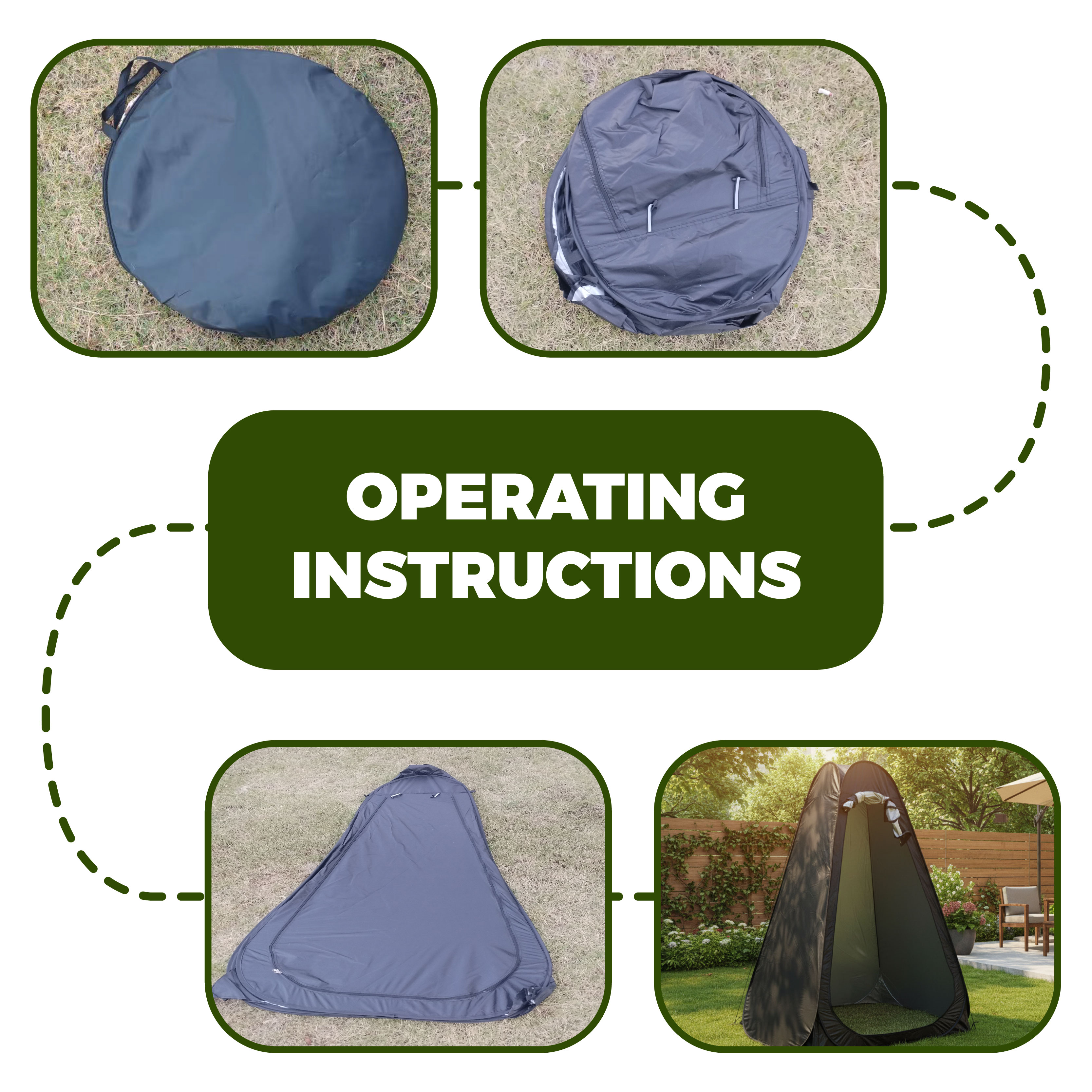 Portable Pop-Up Privacy Tent O - Outdoor Camping Toilet Tent avis et prix