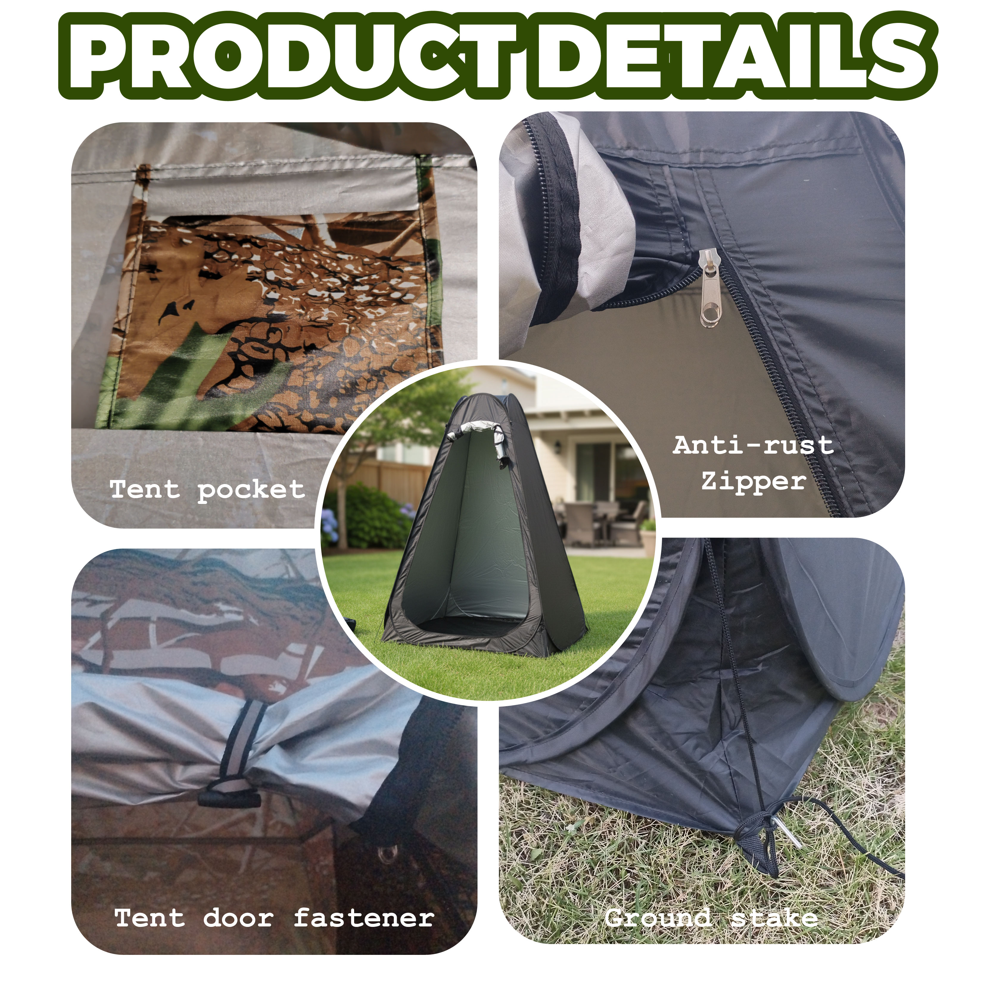 Portable Pop-Up Privacy Tent O - Outdoor Camping Toilet Tent avis et prix