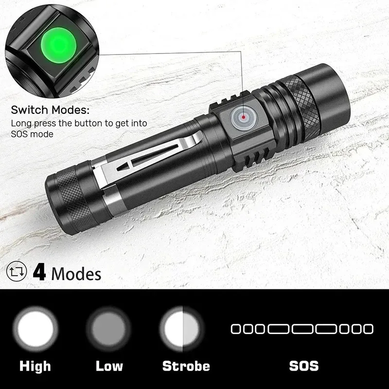Rechargeable T6 Handheld Flash - Outdoor Camping Adventures avis et prix