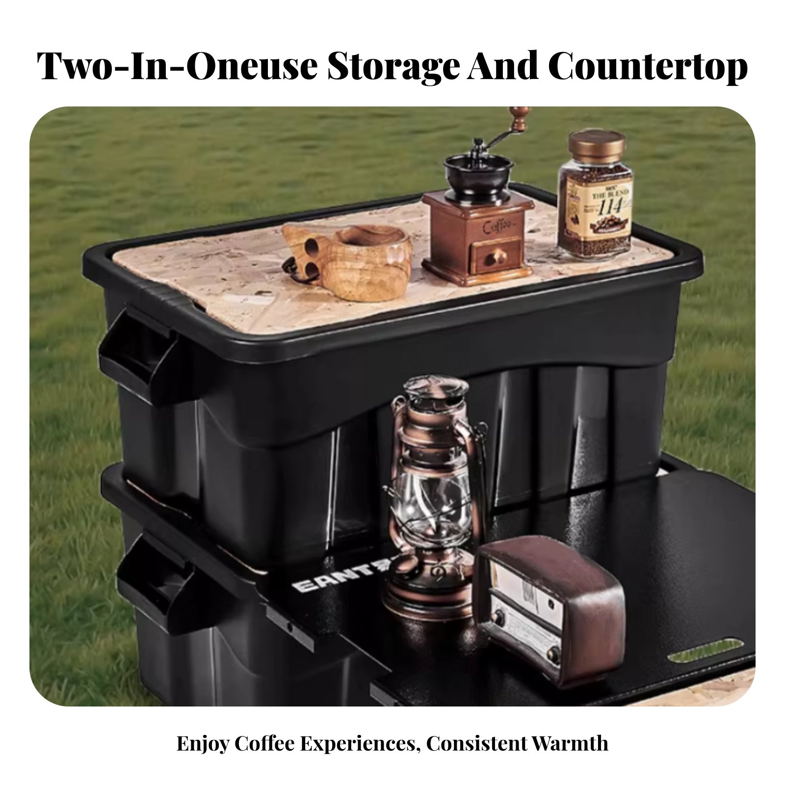 Stackable Utility Box with Tab - Outdoor Camping Meals avis et prix