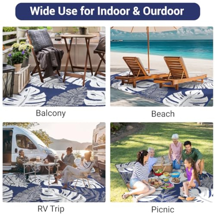 Outdoor Patio Rug 8x10, Waterp - Outdoor Camping Rugs 8X10 avis et prix