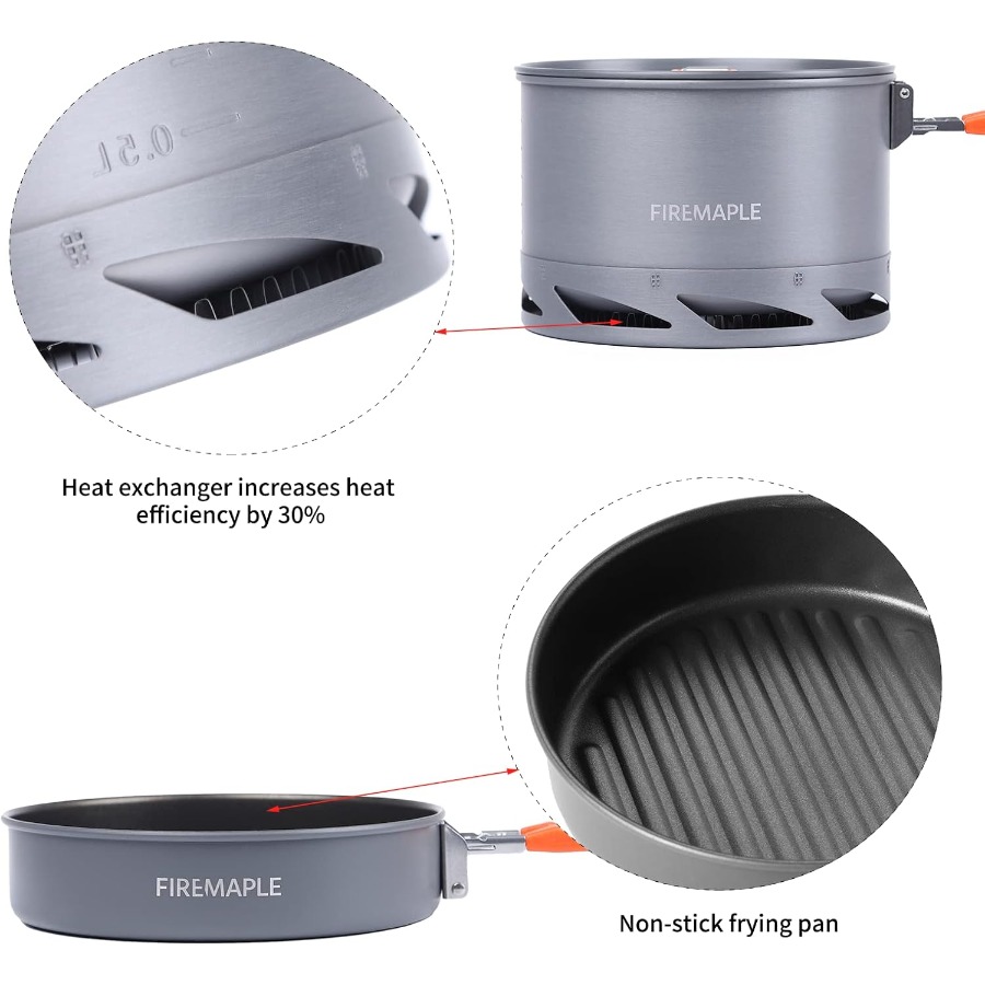 Fire-Maple Feast 4 Piece Campi - Outdoor Camping Kettle avis et prix