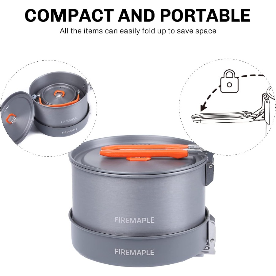 Fire-Maple Feast 4 Piece Campi - Outdoor Camping Kettle avis et prix