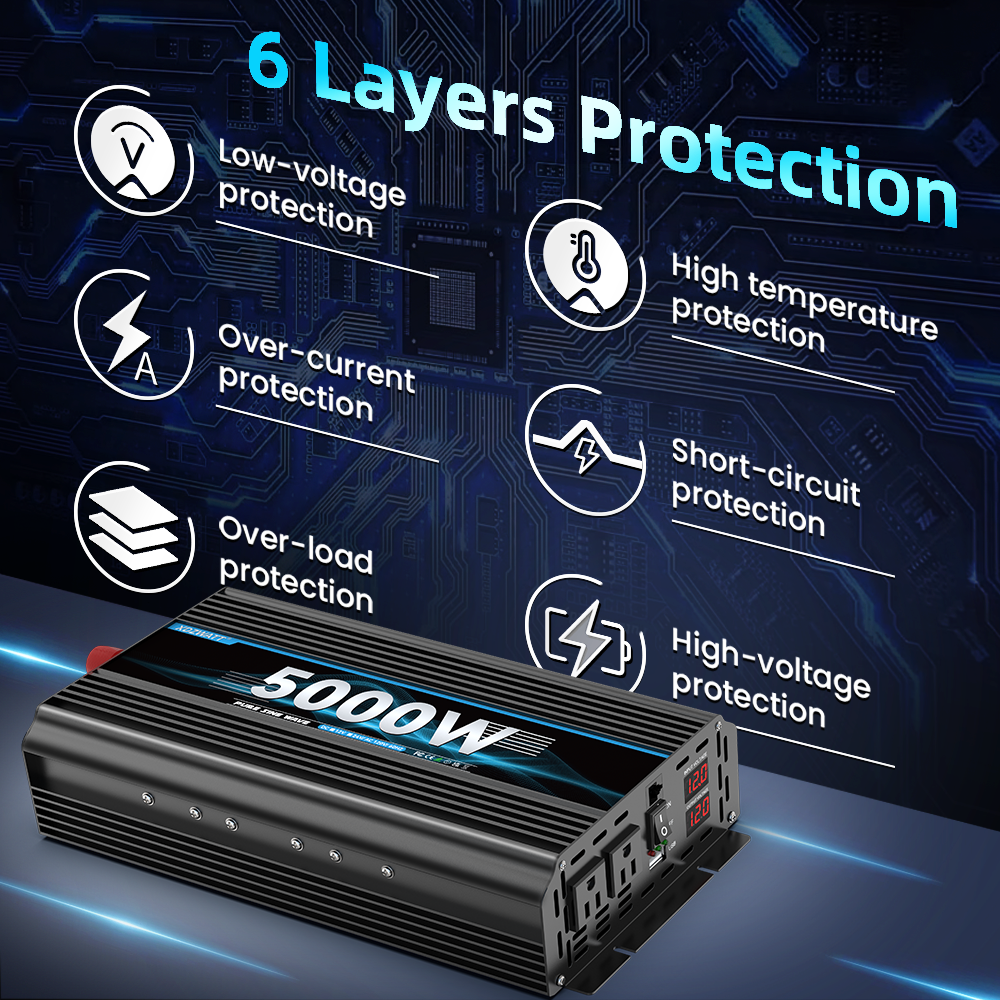 DC 12V 24V AC 120V 5000W Outpu - Outdoor Camping Usa avis et prix