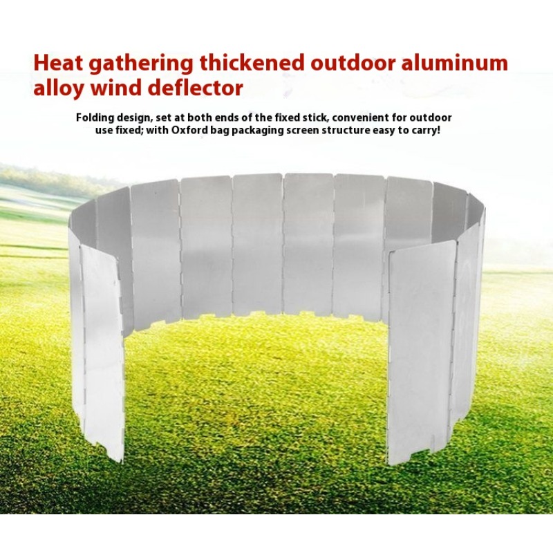 Portable Camping Windshield Fo - Outdoor Camping Burner avis et prix