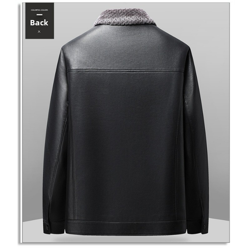 Men's Warm Leather Jacket Casu - Outdoor Camping Jacket avis et prix