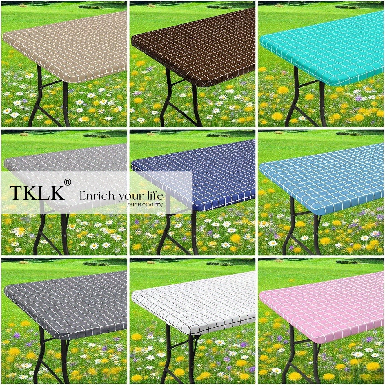 Rectangle Table Cloth, Elastic - Camp Table Folding avis et prix