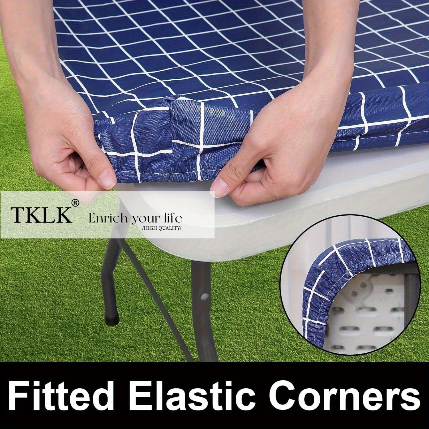 Rectangle Table Cloth, Elastic - Camp Table Folding avis et prix
