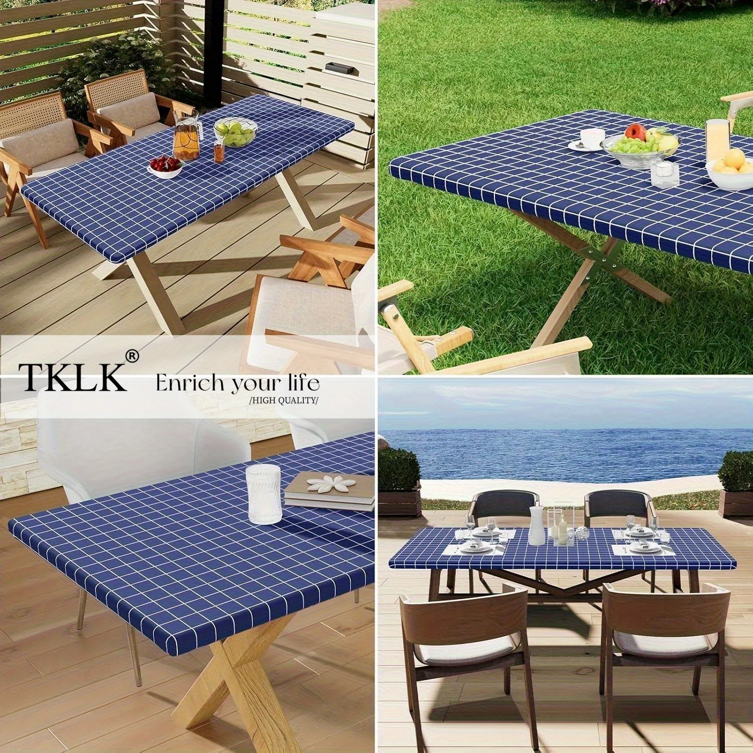 Rectangle Table Cloth, Elastic - Camp Table Folding avis et prix