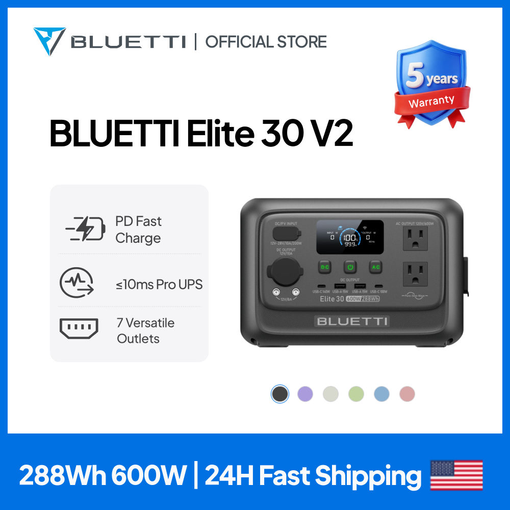 【Renew】BLUETTI Elite 30 V2 Por - Outdoor Camping Outfit avis et prix