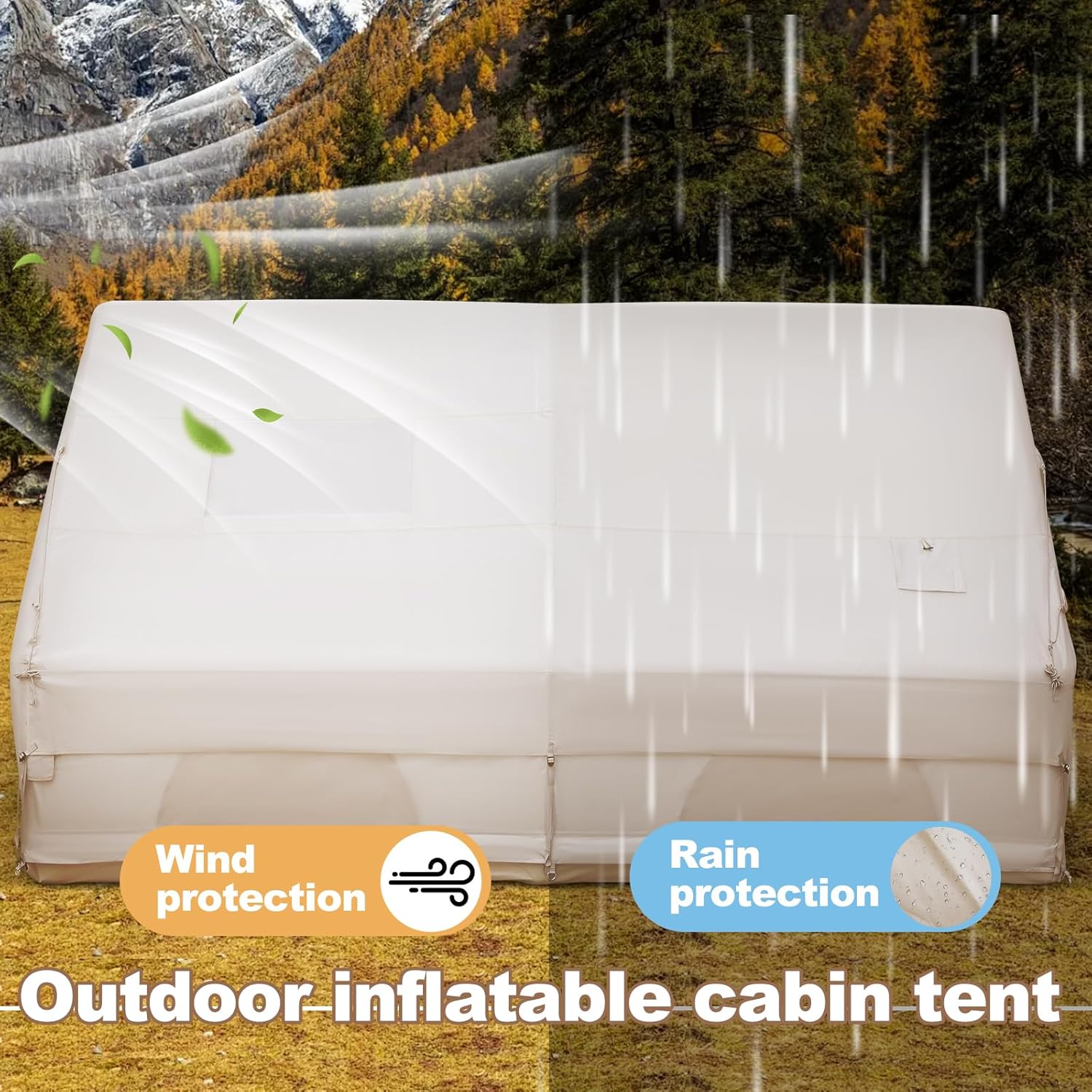 6-8 Person Inflatable Camping  - Outdoor Camping Tent Waterproof avis et prix