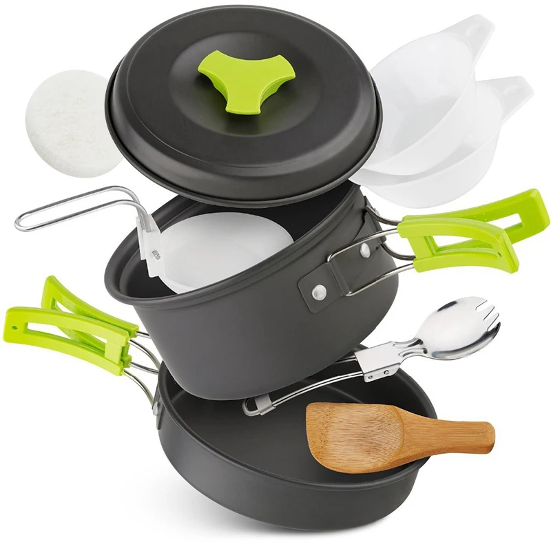 Portable Durable Camping Cookw - Outdoor Camping Dining Set avis et prix