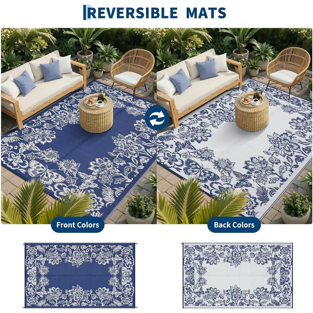 8x10 Waterproof Reversible Out - Outdoor Camping Rugs 8X10 avis et prix