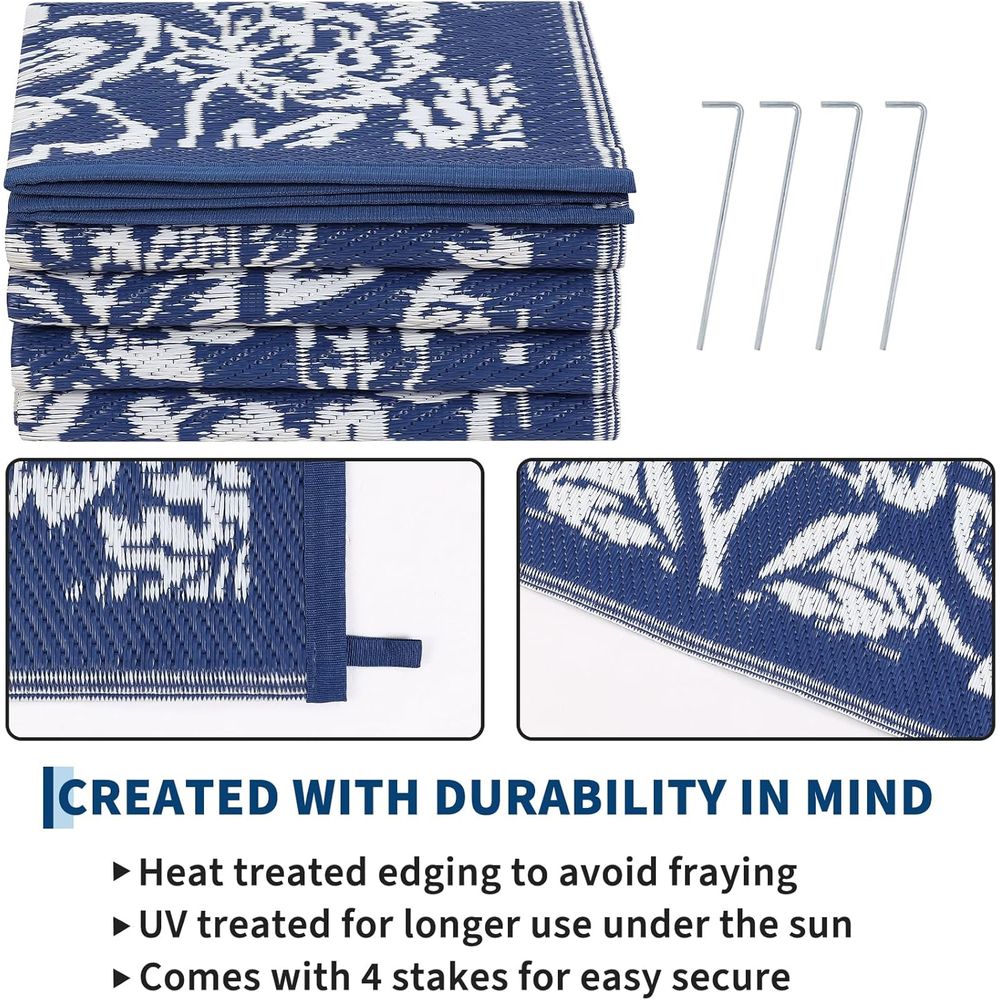 8x10 Waterproof Reversible Out - Outdoor Camping Rugs 8X10 avis et prix
