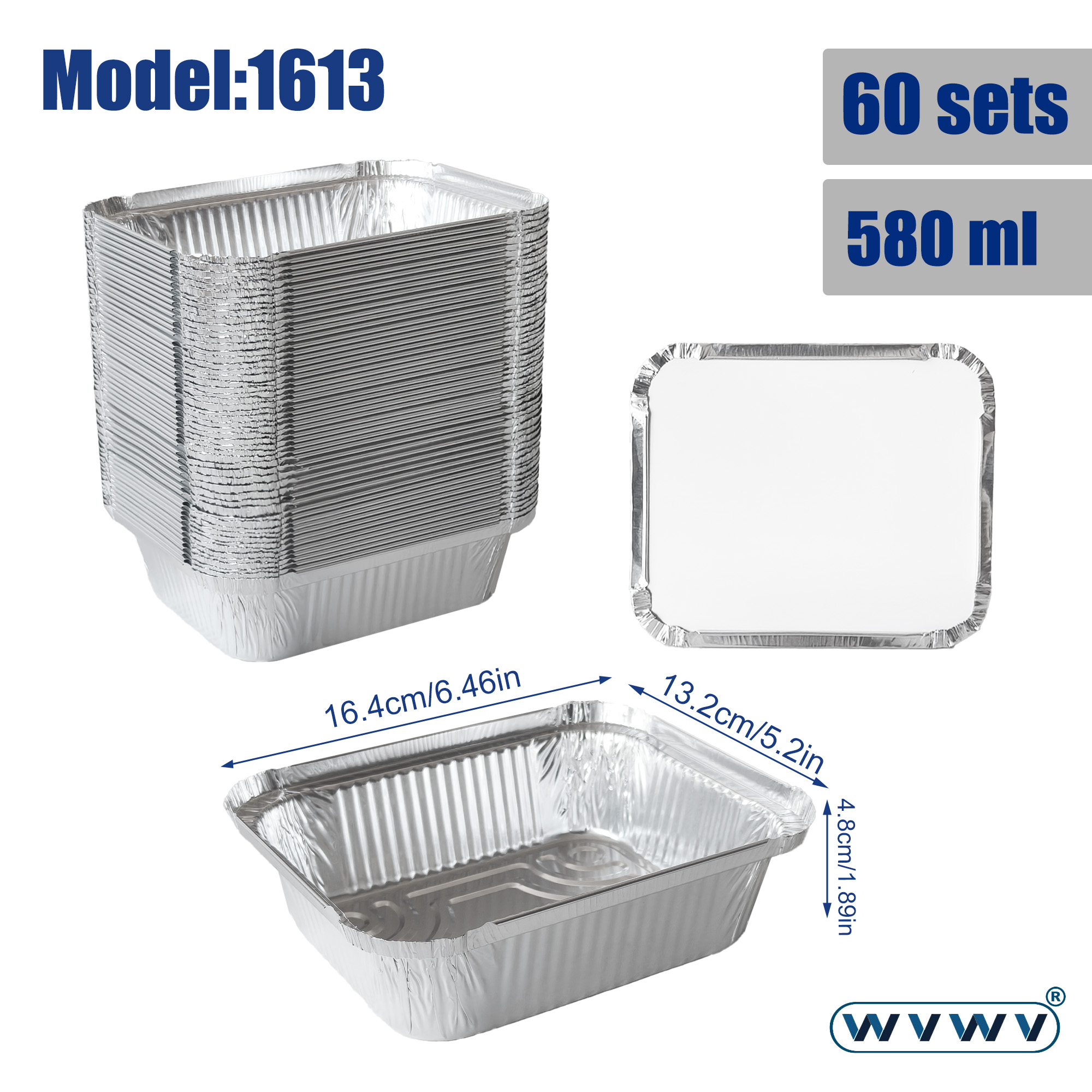 60Pcs 560ml Disposable Aluminu - Outdoor Camping Meals avis et prix