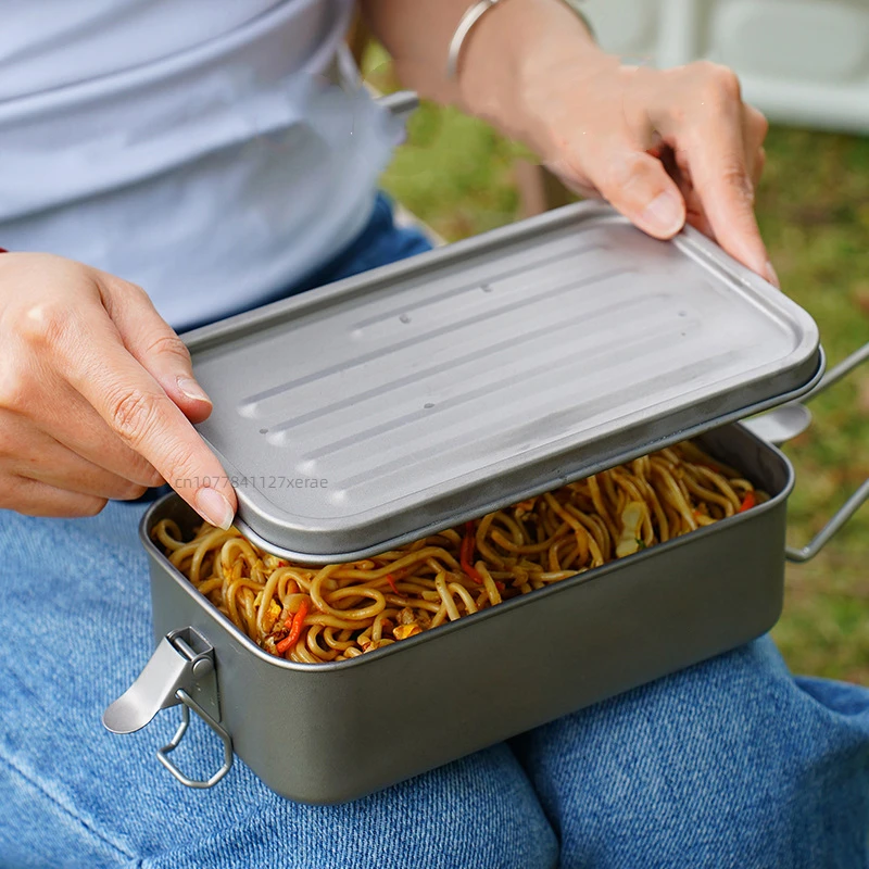 Outdoor Pure Titanium Square L - Outdoor Camping Meals avis et prix